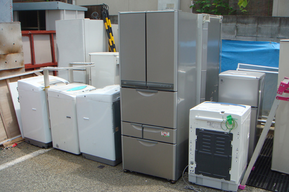 大型冷蔵庫・洗濯機の回収